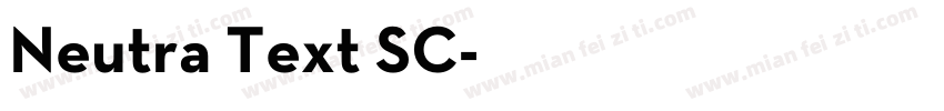 Neutra Text SC字体转换